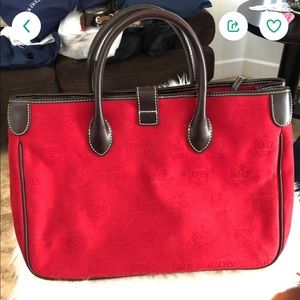 Dooney and Bourke red purse with accessories